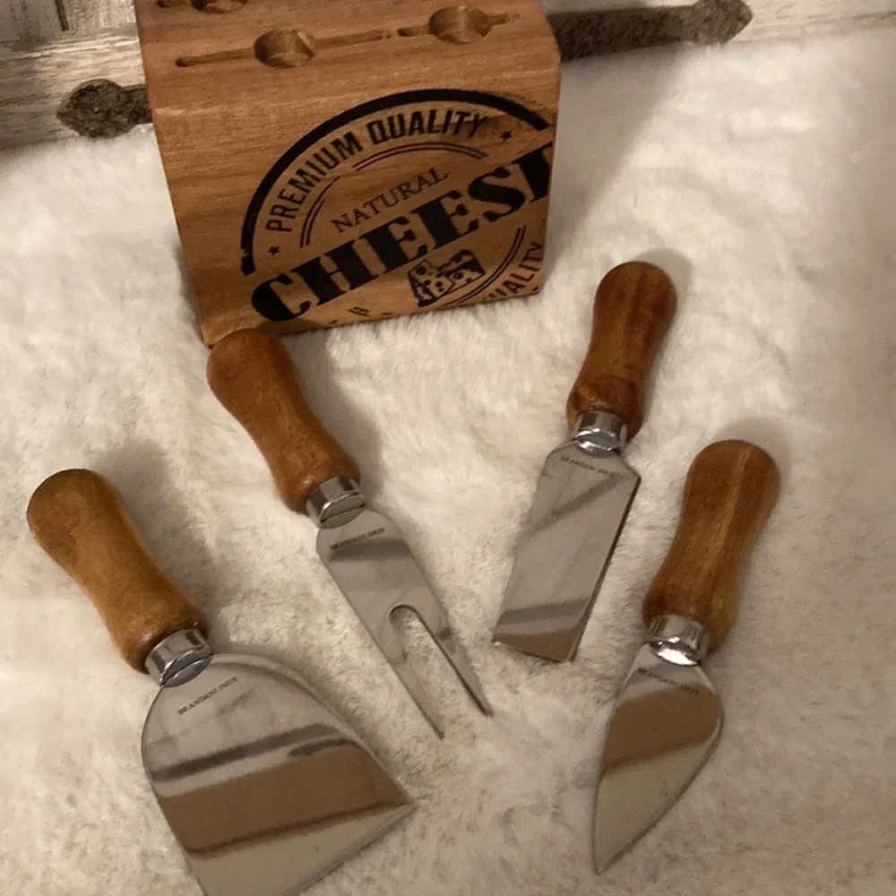 Wooden Cheese Knife Set